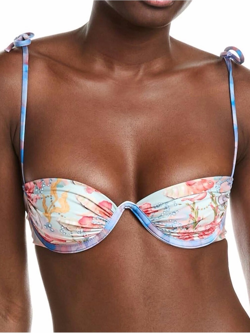 Agua Bendita Womens Donna Underwire Bandeau Top, NWT Small